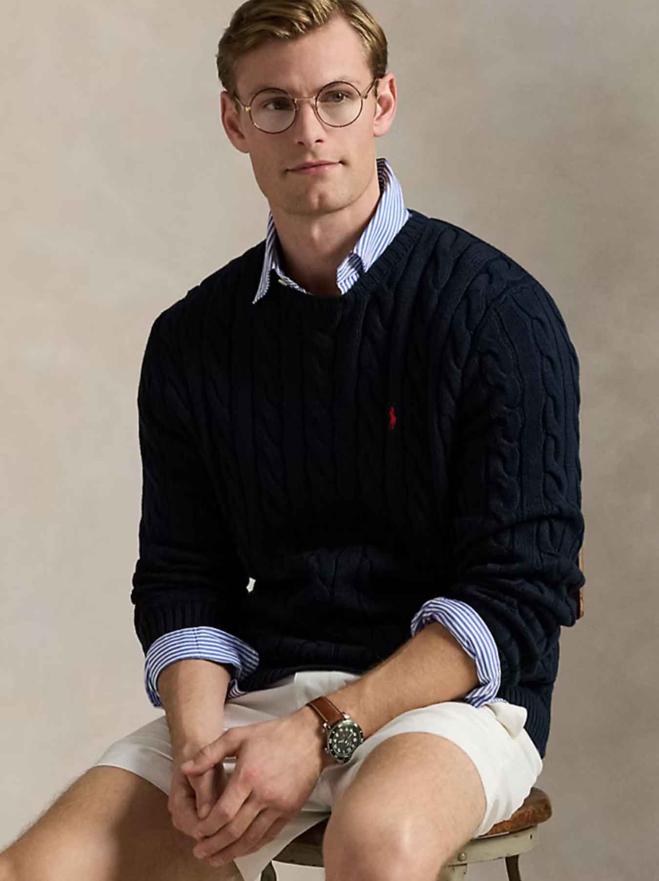Polo Ralph Lauren Cable-Knit Sweater - Navy