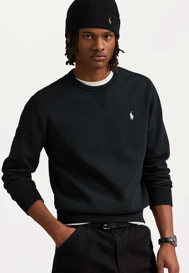 Polo Ralph Lauren Fleece Sweatshirt - Black White Logo