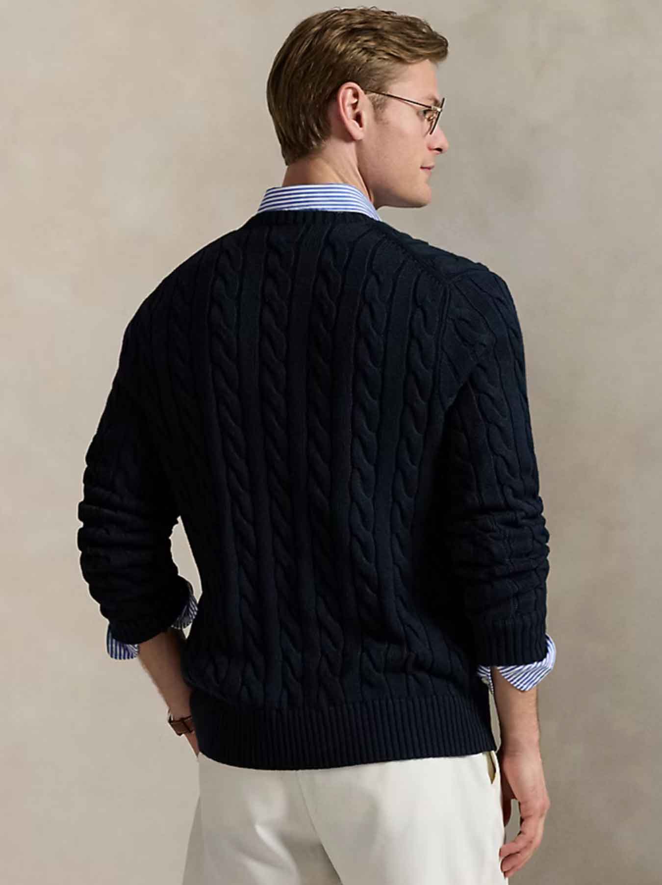 Polo Ralph Lauren Cable-Knit Sweater - Navy