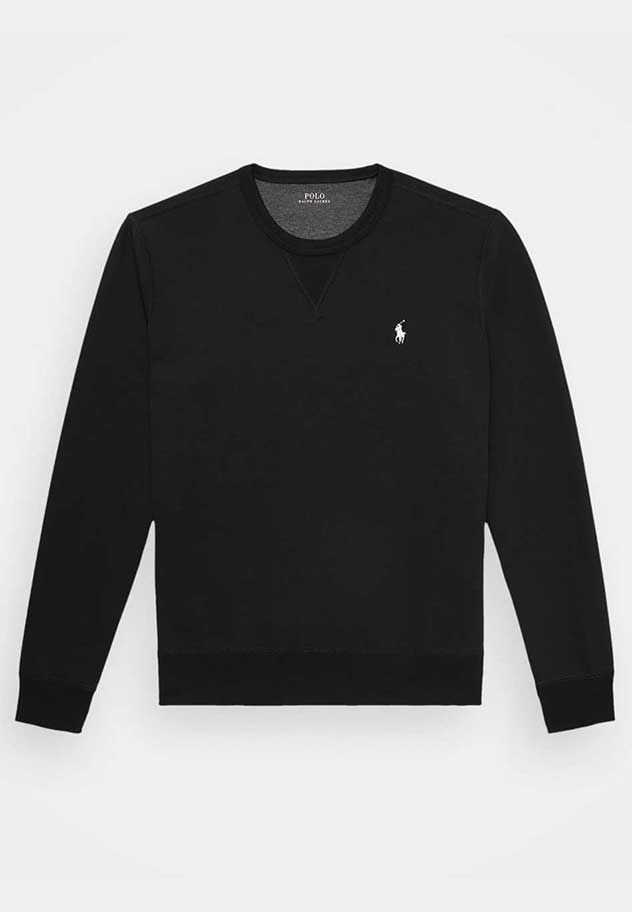 Polo Ralph Lauren Fleece Sweatshirt - Black White Logo