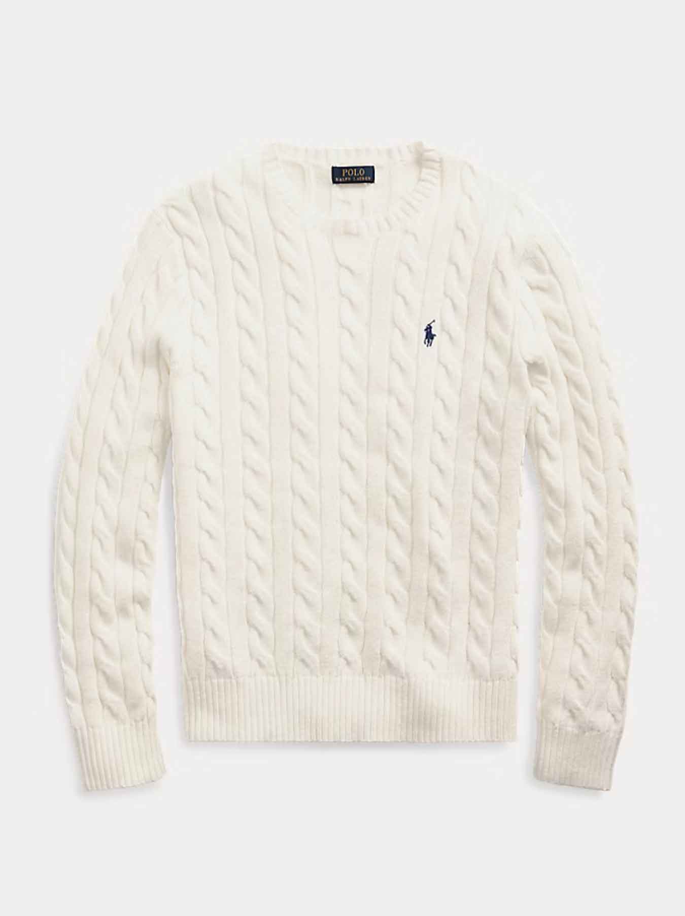 Polo Ralph Lauren Cable-Knit Sweater - White