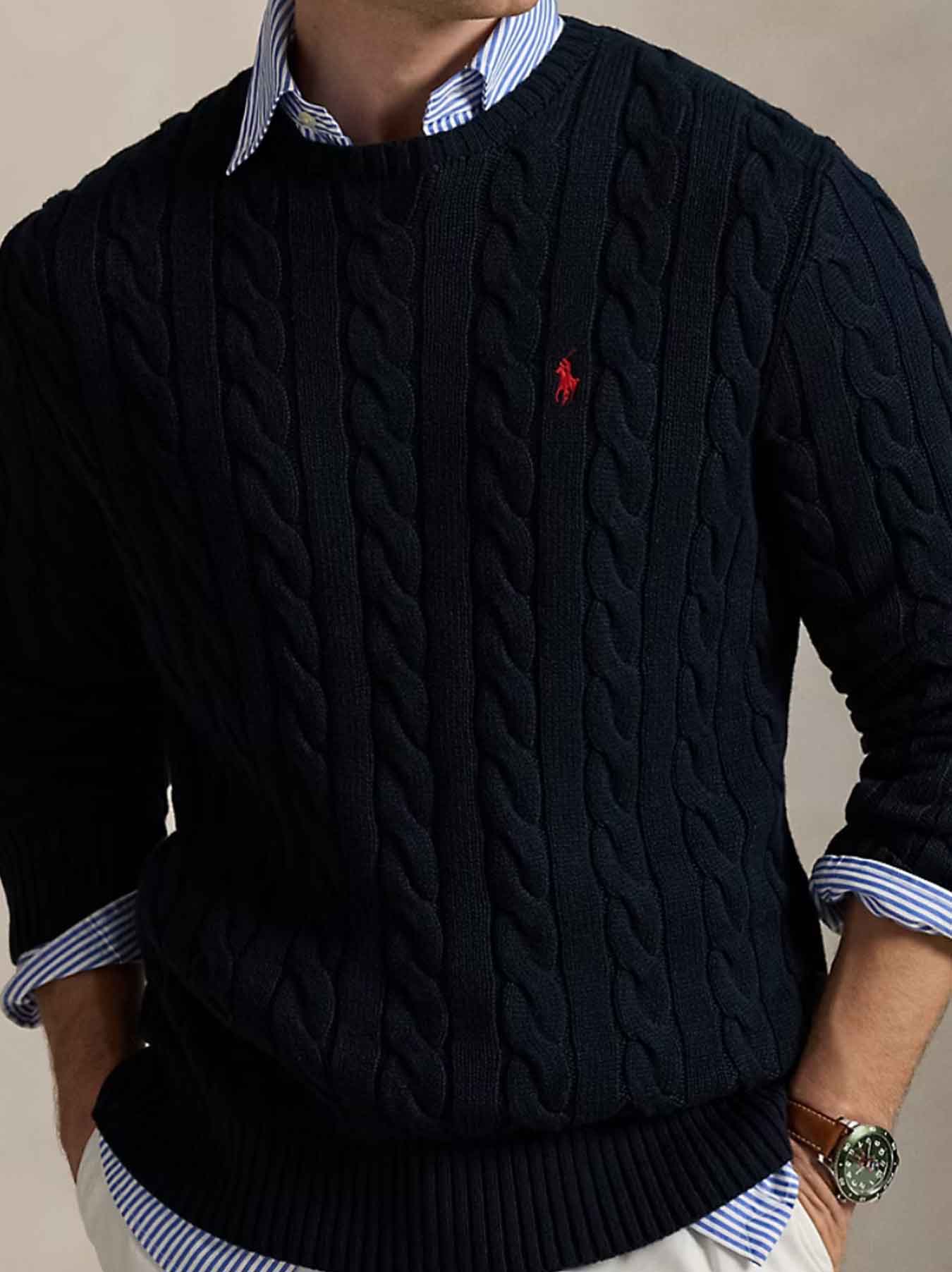 Polo Ralph Lauren Cable-Knit Sweater - Navy