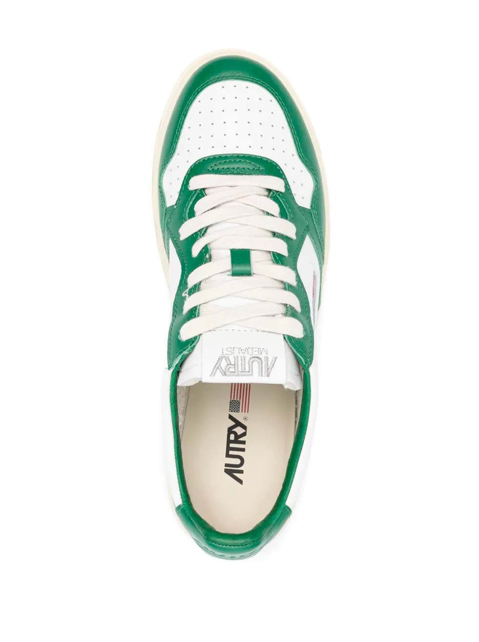 Autry - White / Green Whit Lettering
