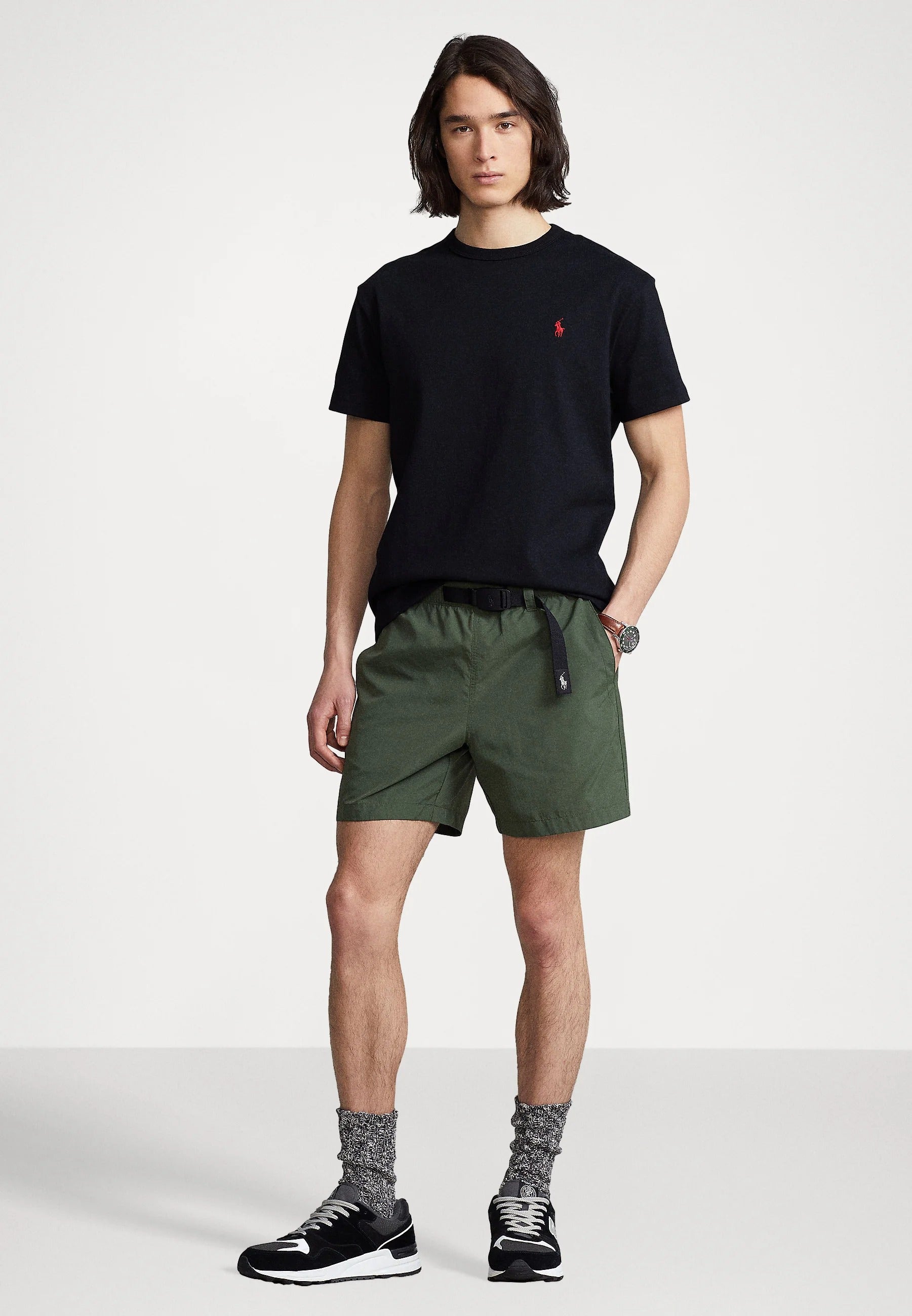 Polo Ralph T-shirt Red Logo - Black