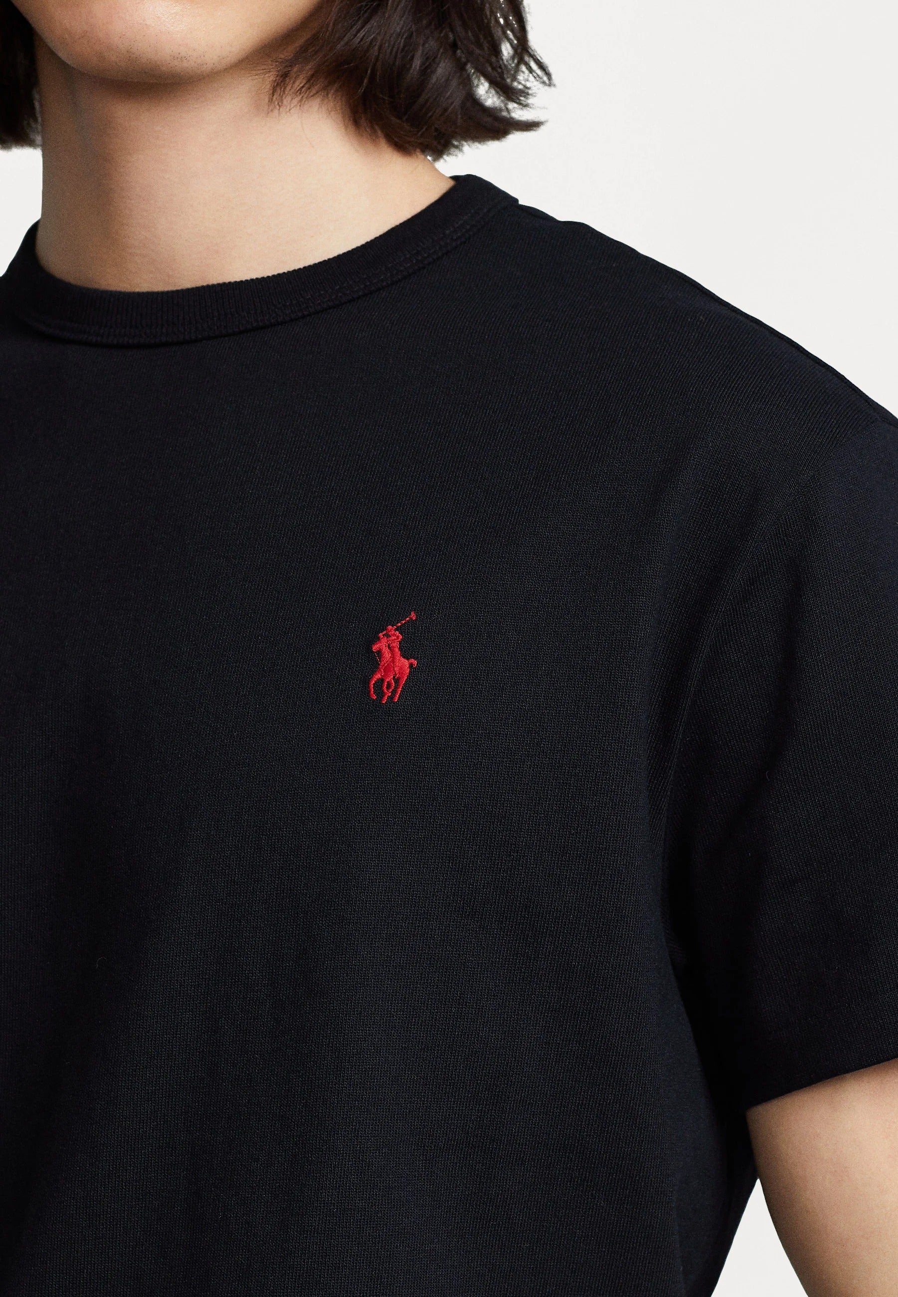 Polo Ralph T-shirt Red Logo - Black