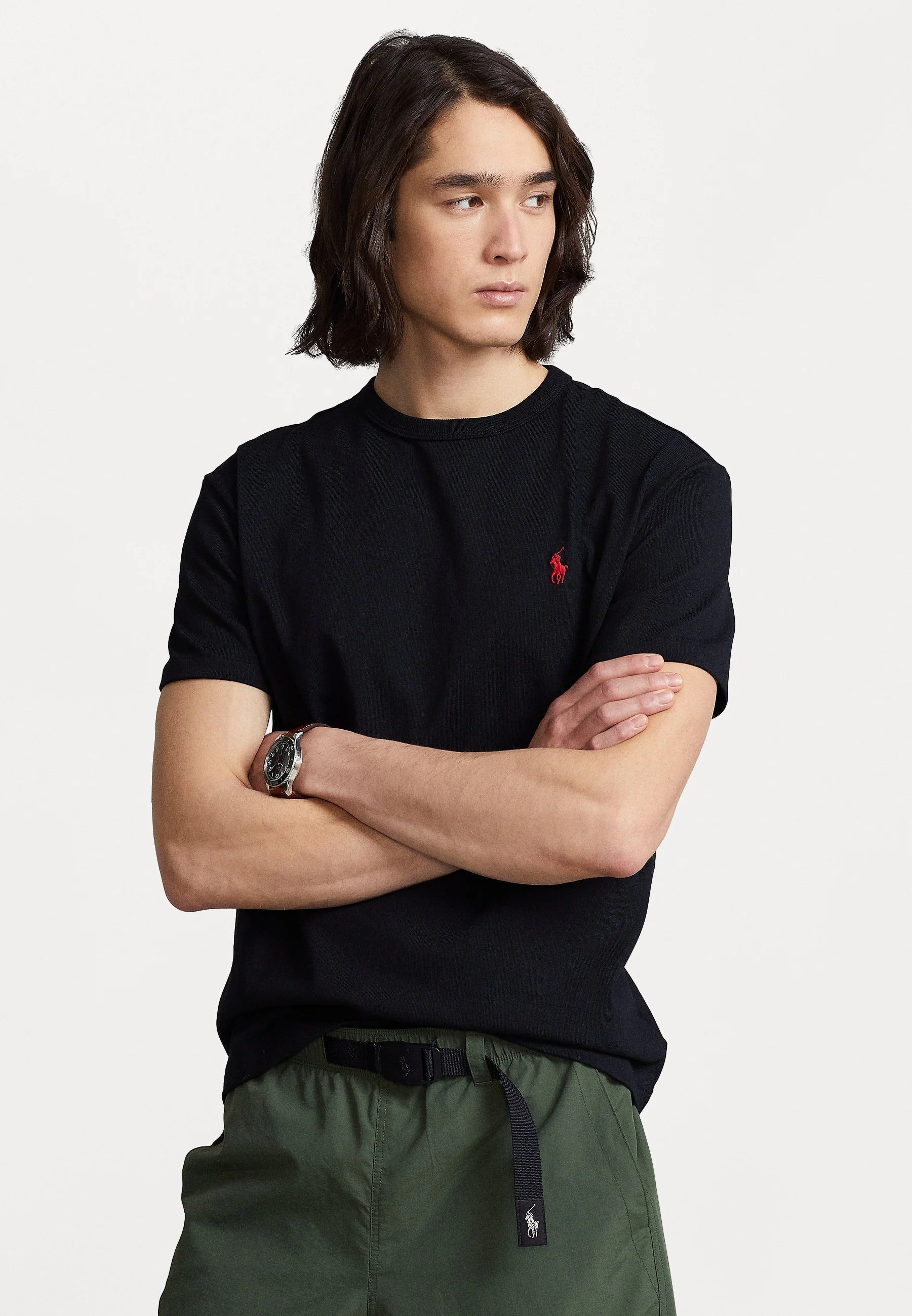 Polo Ralph T-shirt Red Logo - Black